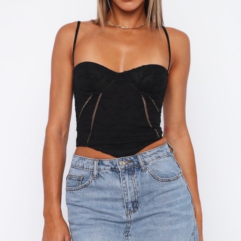 White fox don’t use me Bustier Top